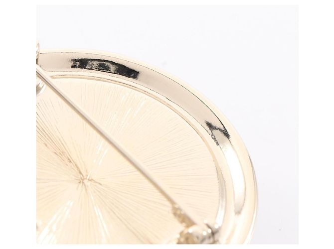 Spilla Chanel placcata oro bianca e dorata Bianco D'oro - vista 4