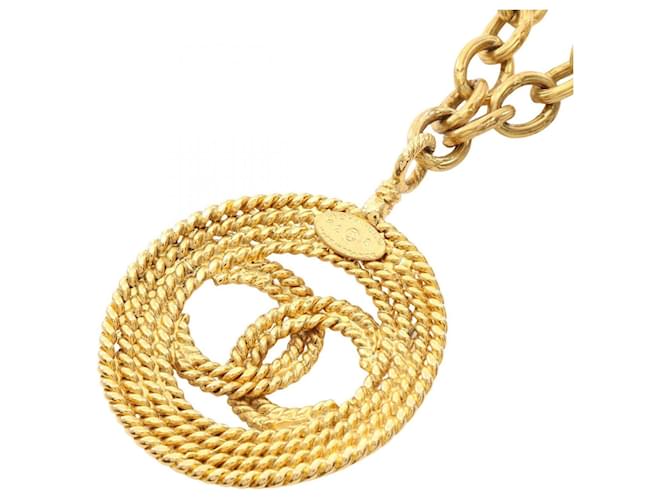 Collana Chanel Coco Mark placcata oro D'oro - vista 2