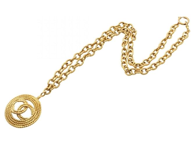 Collana Chanel Coco Mark placcata oro D'oro - vista 3