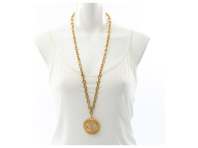 Collana Chanel Coco Mark placcata oro D'oro - vista 6