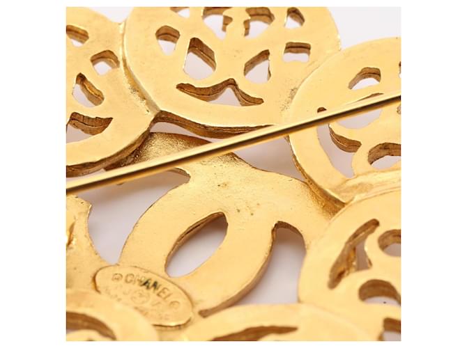 Timeless Spilla Fiore Logo Coco Chanel D'oro - vista 5
