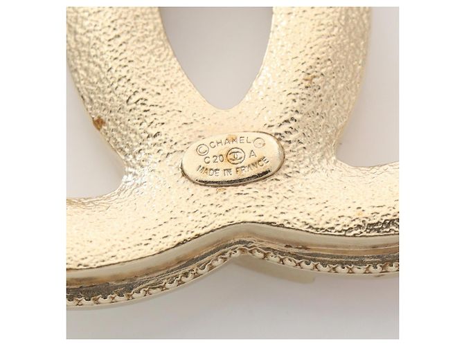 Spilla Chanel Coco Mark placcata oro Multicolore D'oro - vista 3