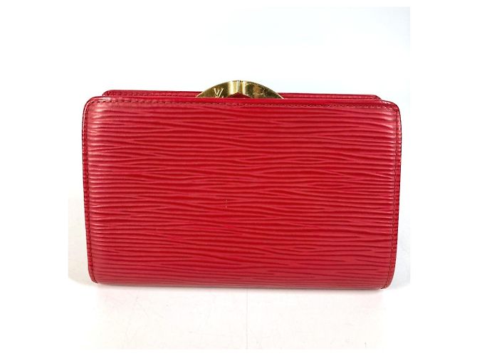 Louis Vuitton Epi Portemonnaie Viennois Compact Wallet Rosso - vista 2