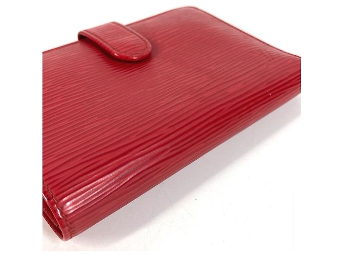 Louis Vuitton Epi Portemonnaie Viennois Compact Wallet Rosso - vista 4