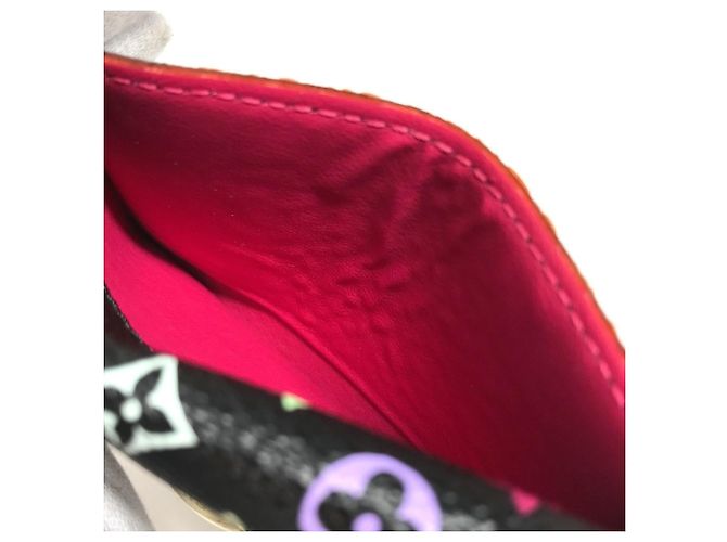 Porte-cartes Louis Vuitton Monogram Multicolore Noir - vue 12