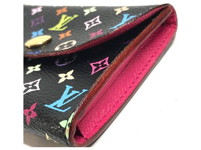 Porte-cartes Louis Vuitton Monogram Multicolore Noir - vue 14