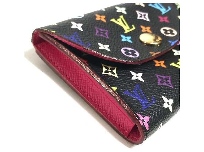 Porte-cartes Louis Vuitton Monogram Multicolore Noir - vue 15