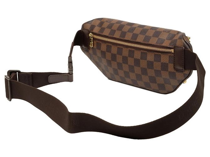 Bumbag Borsa a tracolla Louis Vuitton in tela Damier Marrone Damier ebene - vista 2
