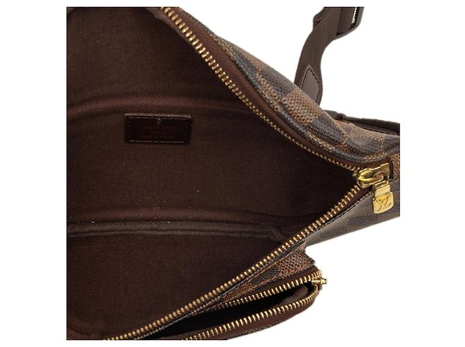 Bumbag Borsa a tracolla Louis Vuitton in tela Damier Marrone Damier ebene - vista 4