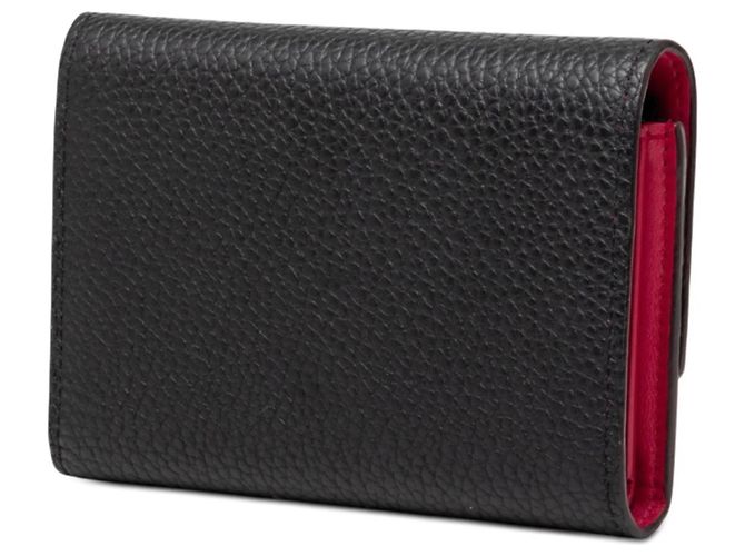 Portafoglio Louis Vuitton Portefeuille Capucines Compact Pieghevole Nero Rosa - vista 2