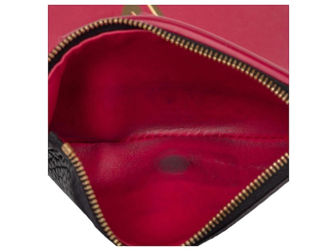 Portafoglio Louis Vuitton Portefeuille Capucines Compact Pieghevole Nero Rosa - vista 5