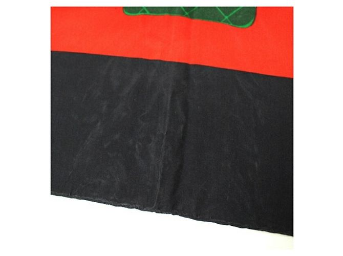 Chanel Seidenschal Schwarz und Rot - Ansicht 7