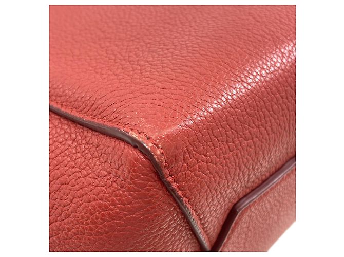 Céline Celine Sangle Bucket Schultertasche Rot - Ansicht 19