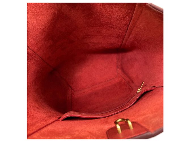 Céline Celine Sangle Bucket Schultertasche Rot - Ansicht 5
