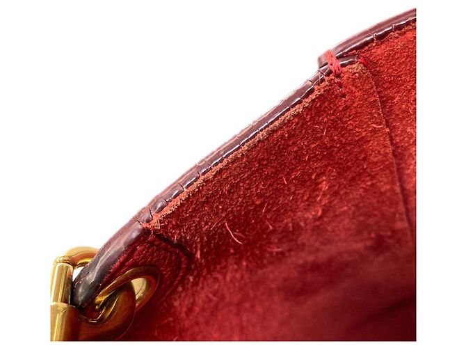 Céline Celine Sangle Bucket Schultertasche Rot - Ansicht 8