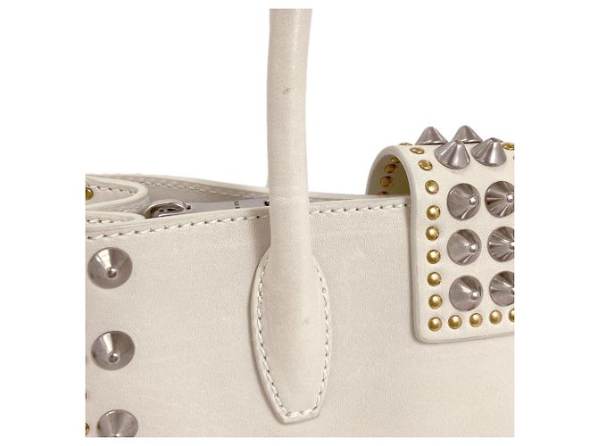 Bolsa 2-Way com tachas Miu Miu Branco - vista 20