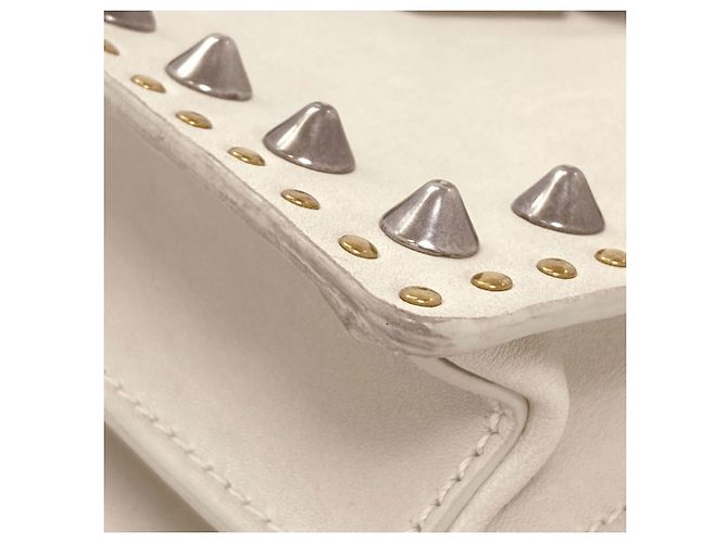 Bolsa 2-Way com tachas Miu Miu Branco - vista 21