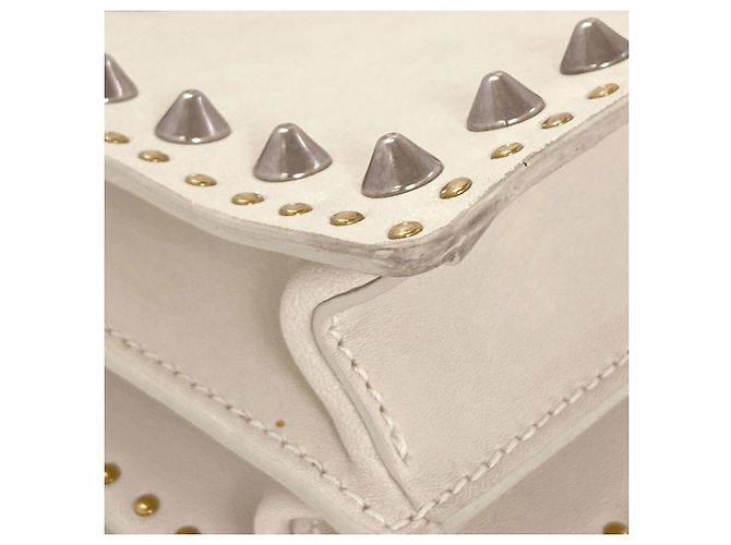 Bolsa 2-Way com tachas Miu Miu Branco - vista 22