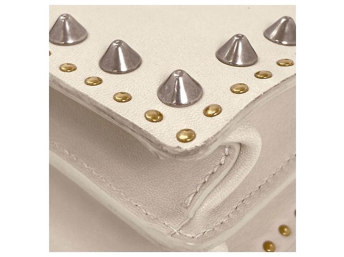 Bolsa 2-Way com tachas Miu Miu Branco - vista 23