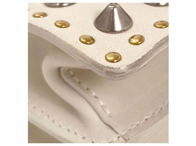 Bolsa 2-Way com tachas Miu Miu Branco - vista 24