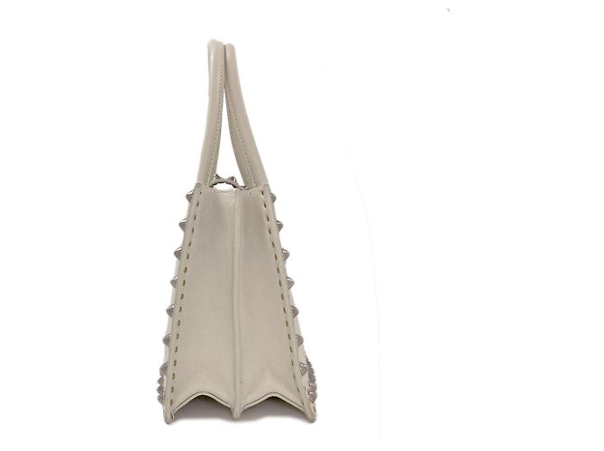 Bolsa 2-Way com tachas Miu Miu Branco - vista 3