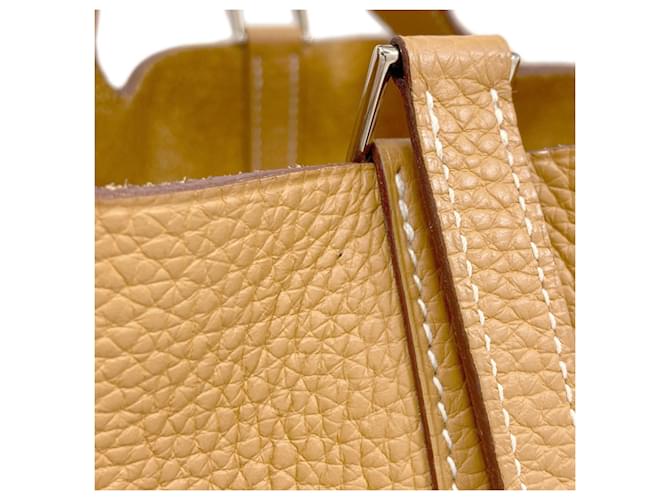 Hermès Borsa Hermes Picotin Lock PM Camel Cammello - vista 15