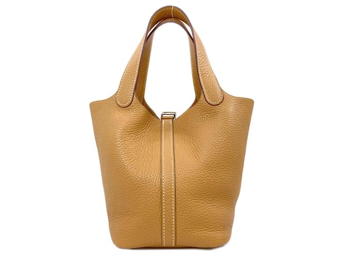 Hermès Borsa Hermes Picotin Lock PM Camel Cammello - vista 2