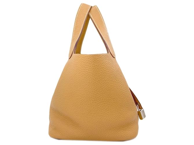 Hermès Borsa Hermes Picotin Lock PM Camel Cammello - vista 3
