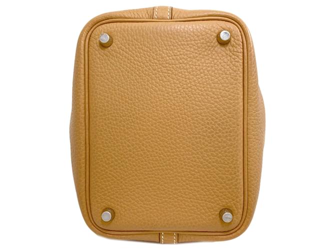 Hermès Borsa Hermes Picotin Lock PM Camel Cammello - vista 4