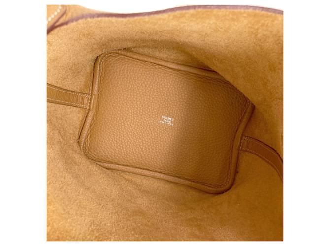 Hermès Borsa Hermes Picotin Lock PM Camel Cammello - vista 5