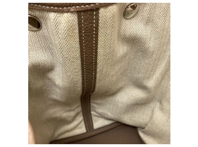 Hermès Bolso Tote Hermes Garden Party PM Gris pardo - vista 12