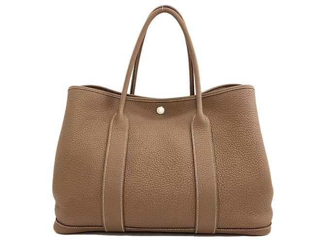 Hermès Bolso Tote Hermes Garden Party PM Gris pardo - vista 2