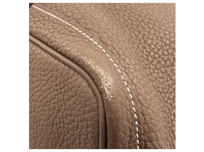 Hermès Bolso Tote Hermes Garden Party PM Gris pardo - vista 23
