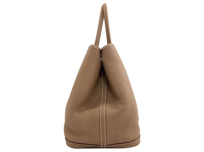 Hermès Bolso Tote Hermes Garden Party PM Gris pardo - vista 3