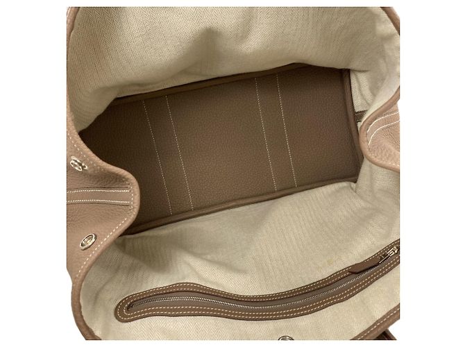 Hermès Bolso Tote Hermes Garden Party PM Gris pardo - vista 5
