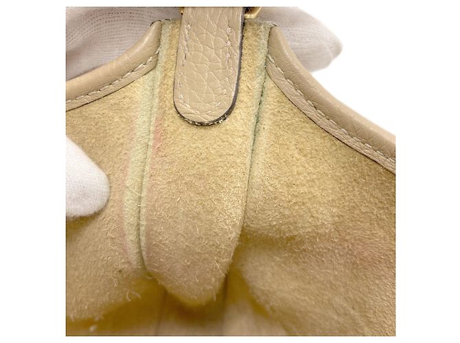 Hermès Borsa a tracolla Hermes Evelyne TPM Beige - vista 10