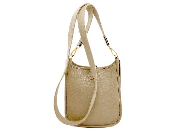 Hermès Borsa a tracolla Hermes Evelyne TPM Beige - vista 2