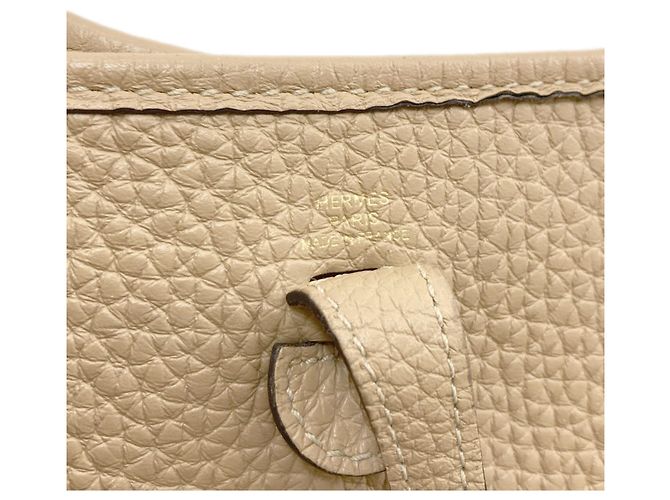 Hermès Borsa a tracolla Hermes Evelyne TPM Beige - vista 6