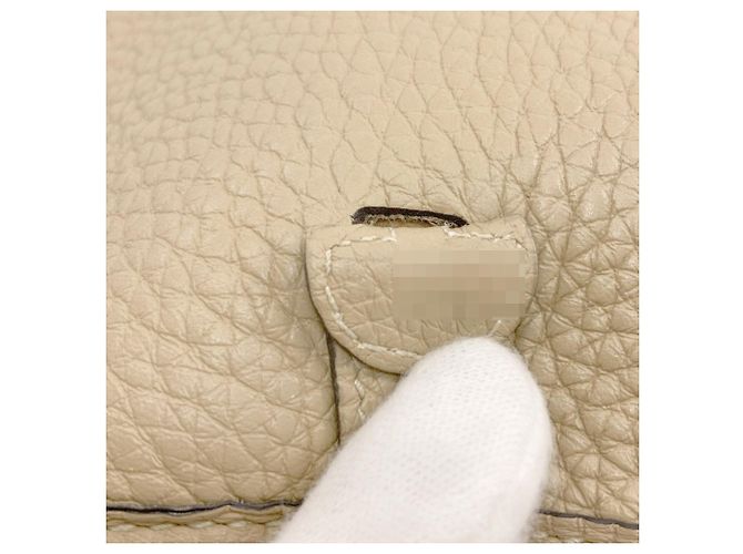 Hermès Borsa a tracolla Hermes Evelyne TPM Beige - vista 7
