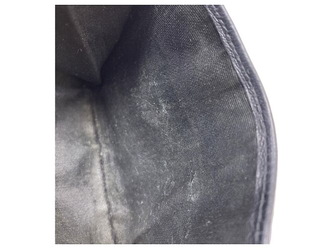 Chanel Coco Mark Stitch Münzbeutel mit Goldbeschlägen Schwarz - Ansicht 10