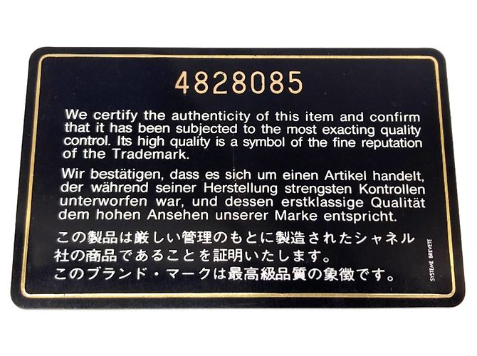 Chanel Coco Mark Stitch Münzbeutel mit Goldbeschlägen Schwarz - Ansicht 8