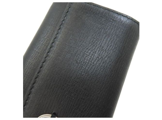 Gucci Interlocking G Leather Key Case Black - view 11