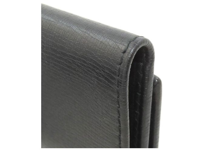 Gucci Interlocking G Leather Key Case Black - view 17