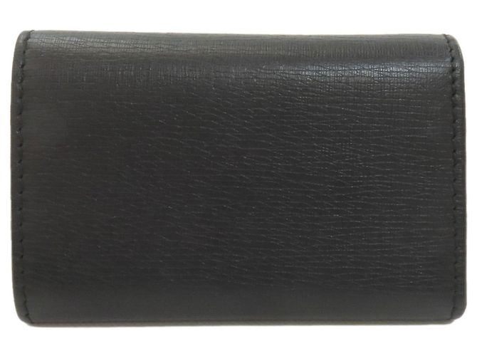 Gucci Interlocking G Leather Key Case Black - view 2