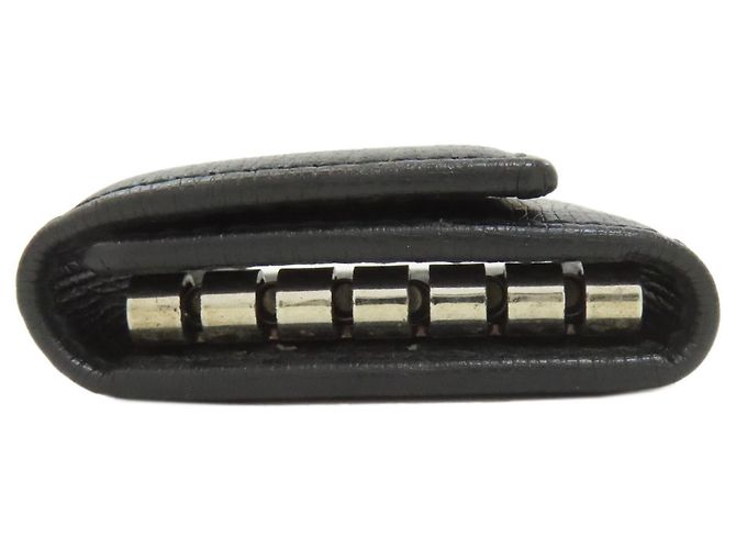 Gucci Interlocking G Leather Key Case Black - view 3
