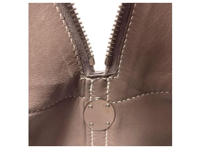 Hermès Borsa Hermes Bolide 31 in Etoupe Gray Taupe - vista 13