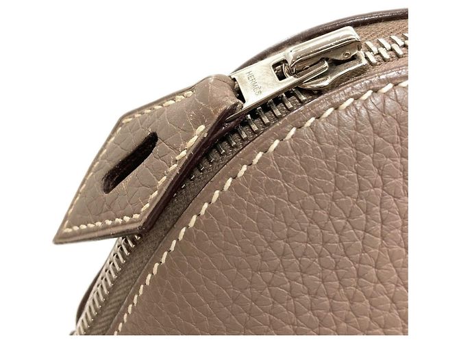 Hermès Borsa Hermes Bolide 31 in Etoupe Gray Taupe - vista 21