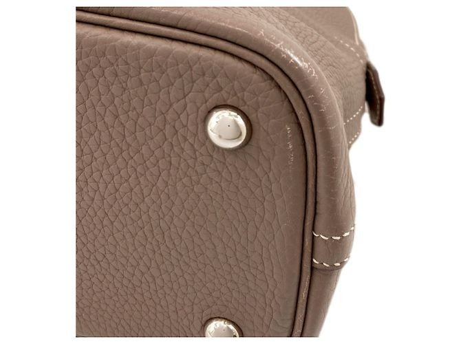 Hermès Borsa Hermes Bolide 31 in Etoupe Gray Taupe - vista 22