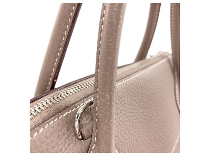 Hermès Borsa Hermes Bolide 31 in Etoupe Gray Taupe - vista 24