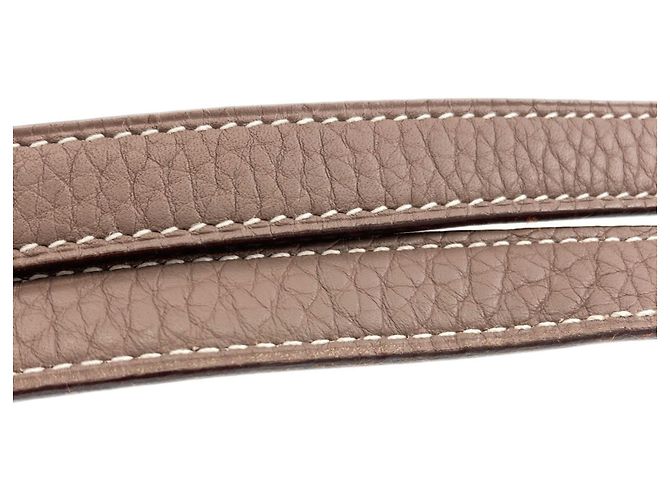 Hermès Borsa Hermes Bolide 31 in Etoupe Gray Taupe - vista 27